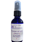 Purple spray bottle of Galaxies of Love by Star Essence, a vibrational medicine and energy healing mist designed to open the heart, uplift emotions, and expand love