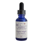 Dropper bottle of Ancient Wisdom essence, a vibrational remedy supporting soul purpose, intuitive awareness, and holistic energy healing.