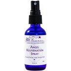 Close-up of Angel Rejuvenation Spray bottle crafted with flower essences for energy healing and holistic medicine