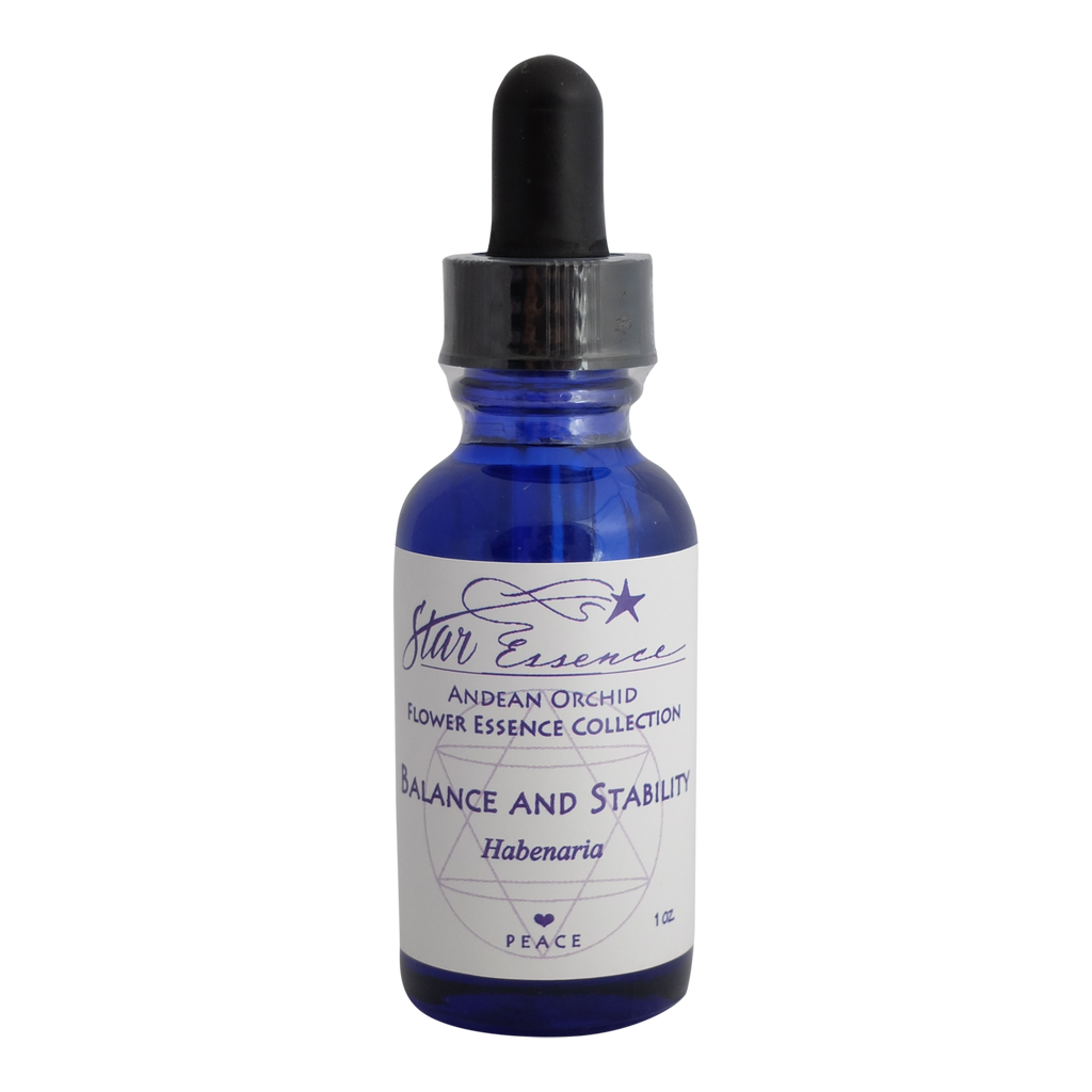 Dropper bottle of Balance and Stability essence, a vibrational remedy for grounding, stress relief, and holistic wellness.