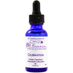 Celebration flower and gemstone essence dropper bottle for energy healing and spiritual wellness gatherings