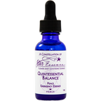 Dropper bottle of Quintessential Balance Flower Essence by Star Essence, a vibrational medicine and holistic healing blend that restores emotional peace and energetic stability