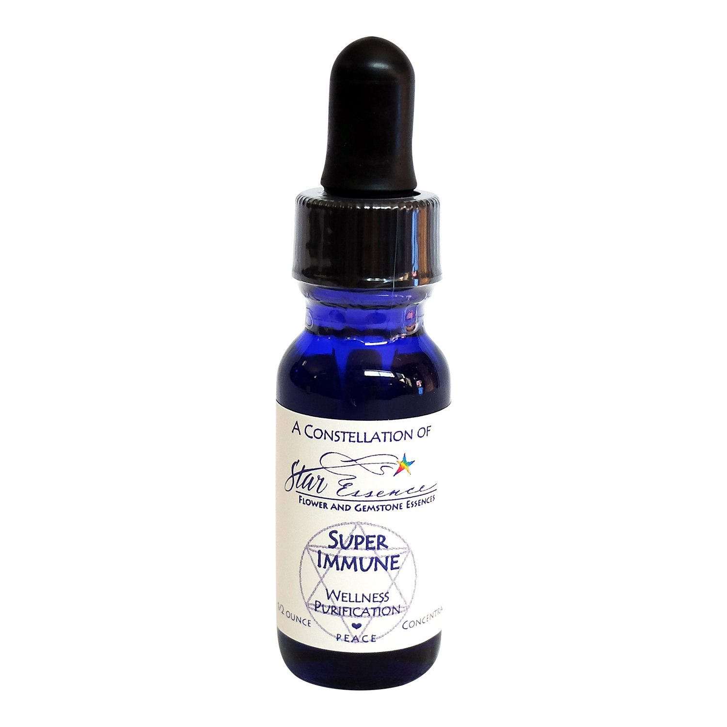 Super Immune flower essence bottle for immune support and holistic medicine energy healing